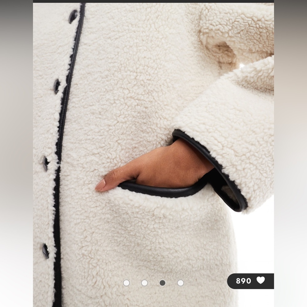 🎄NWT 4th & Reckless exclusive button detail faux… - image 3